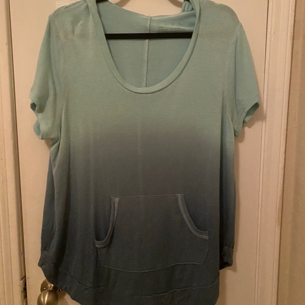 Short sleeve lightweight hoodie